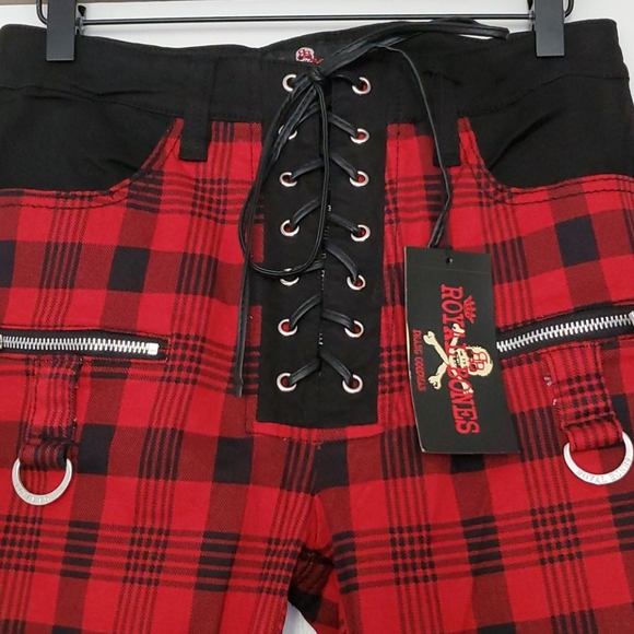 TRIPP NYC PANTS 7 5 9 royal Bones very RARE bOnDaGe - Picture 4 of 16